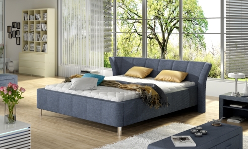 Łóżko 80295 z pojemnikiem, rama metalowa 140x200