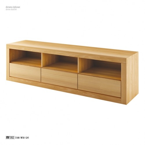 Szafka RTV dębowa RV302