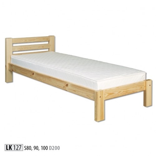łóżko sosnowe LK127 90x200 cm