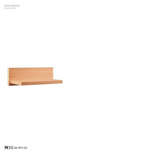 Polka wiszaca dębowa PK312