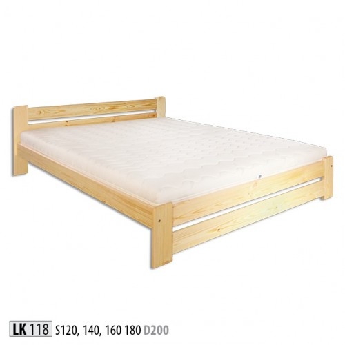 łóżko sosnowe LK118 120x200 cm