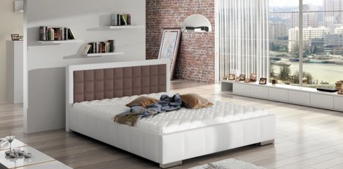 Łóżko 80270 z pojemnikiem, rama drewniana 160x200