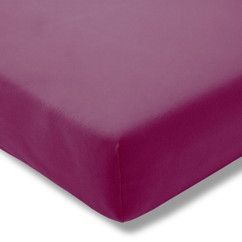 Prześcieradło z gumką Jersey 690 fuksja 100x200 cm