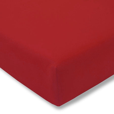 Prześcieradło z gumką Jersey 475 czerwony 80x200 cm